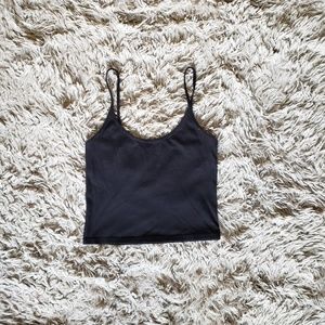 Black Tank Crop Top